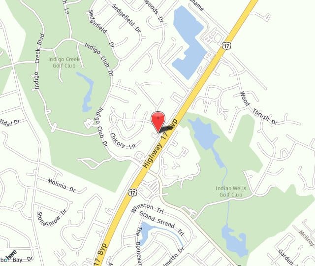Location Map: 9400 Frontage Road Murrells Inlet, SC 29576